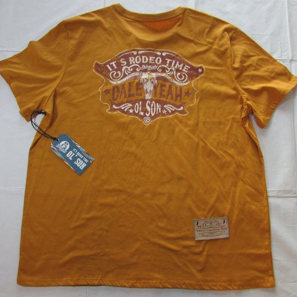 Rock & Roll Denim Dale Brisby Men's Dale Yeah Graphic T-Shirt Brass